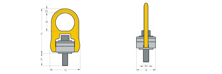 YOKE 8-201旋轉吊環(huán)螺絲技術參數(shù)