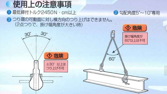 SBT型鷹牌螺旋式鎖緊吊夾具注意事項(xiàng)