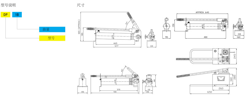 DP型手動(dòng)液壓泵技術(shù)參數(shù)